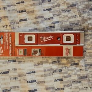 Milwaukee Red Torpedo Level With Lights